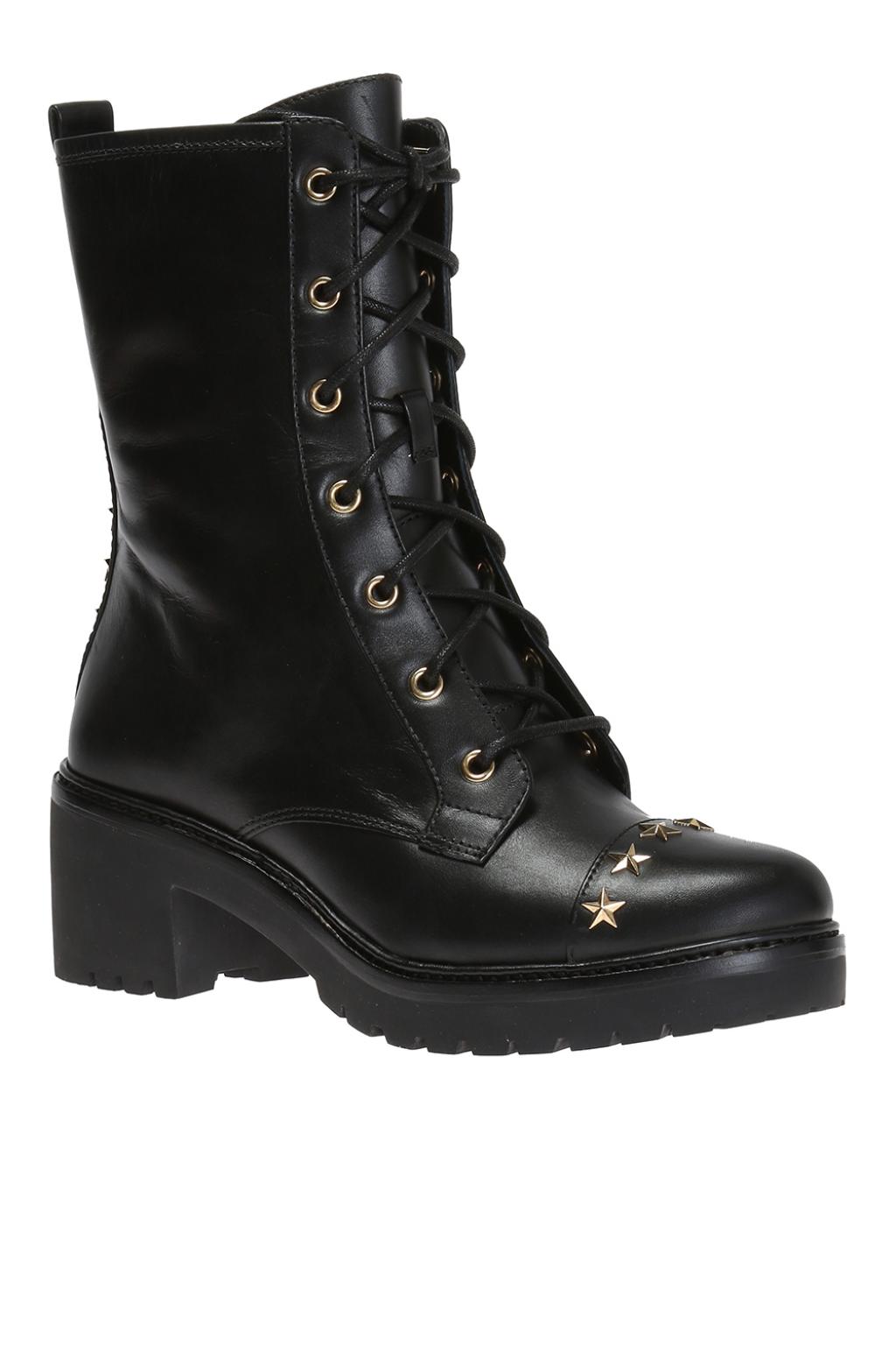 mk lace up boots